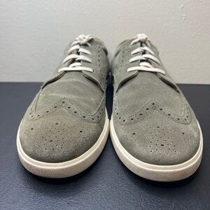 🌹 Cole Haan Men's Size 11.5 Green Wingtip Oxford Comfort Suede Shoes C13805